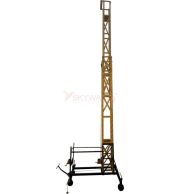 Model No. F1200 Fibreglass Tilting Tower Ladder for Warehouse, Factory and Industrial Access Use, Professional Insulated Tower Ladder for Maintenance, Storage and Inspection Tasks 